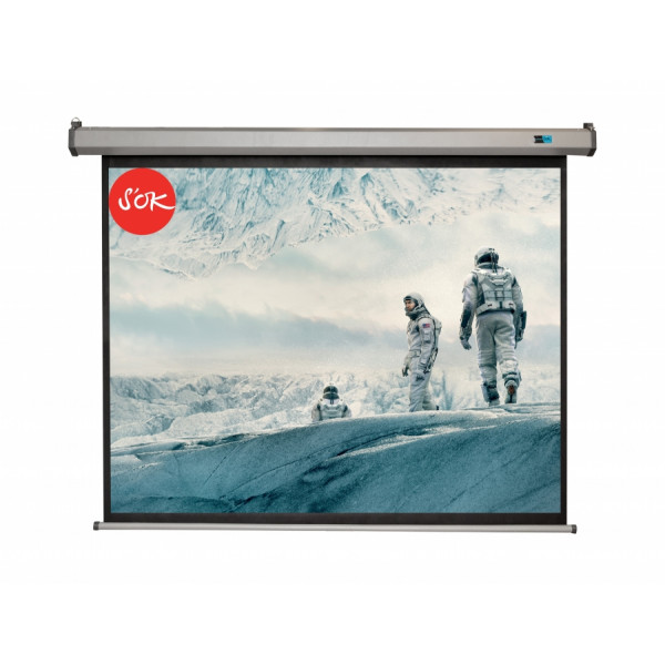 Экран Cinema S'OK SCPSM-200x150FG-GR Pro 100'' 4:3 настенно-потолочный, моторизованный, Fiberglass, серый корпус