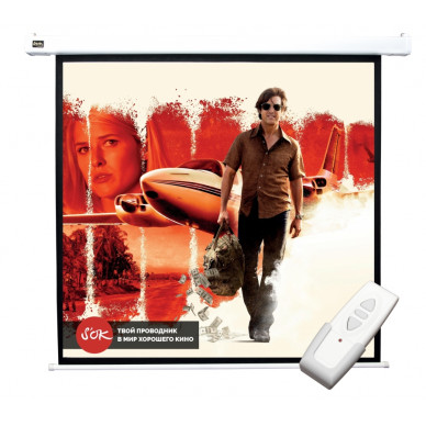 Экран Cinema S'OK SCPSM-250X250FG-GR Pro 139'' 1:1 настенно-потолочный, моторизованный, Fiberglass, белый корпус