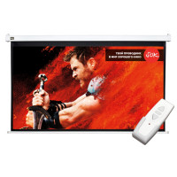 Экран Cinema S'OK SCPSM-266x150FG 16:9 Pro 120'' 16:9 настенно-потолочный, моторизованный, Fiberglass, белый корпус