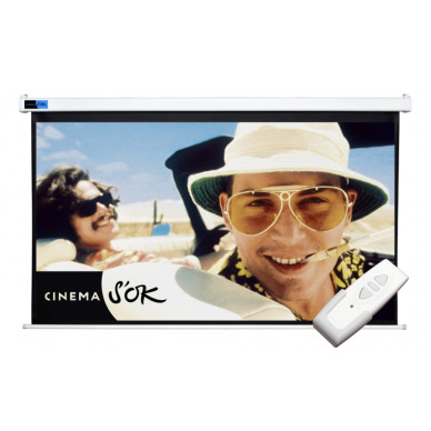 Экран Cinema S'OK SCPSM-360x200FG Pro 163'' 16:9 настенно-потолочный, моторизованный, Fiberglass, белый корпус
