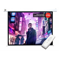 Экран Cinema S'OK SCPSM-360x270 Pro 177'' 4:3 настенно-потолочный, моторизованный, Fiberglass, белый корпус