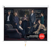 Экран Cinema S'OK SCPSW-200x150 99'' 4:3 настенно-потолочный, ручной, Matt White, белый корпус
